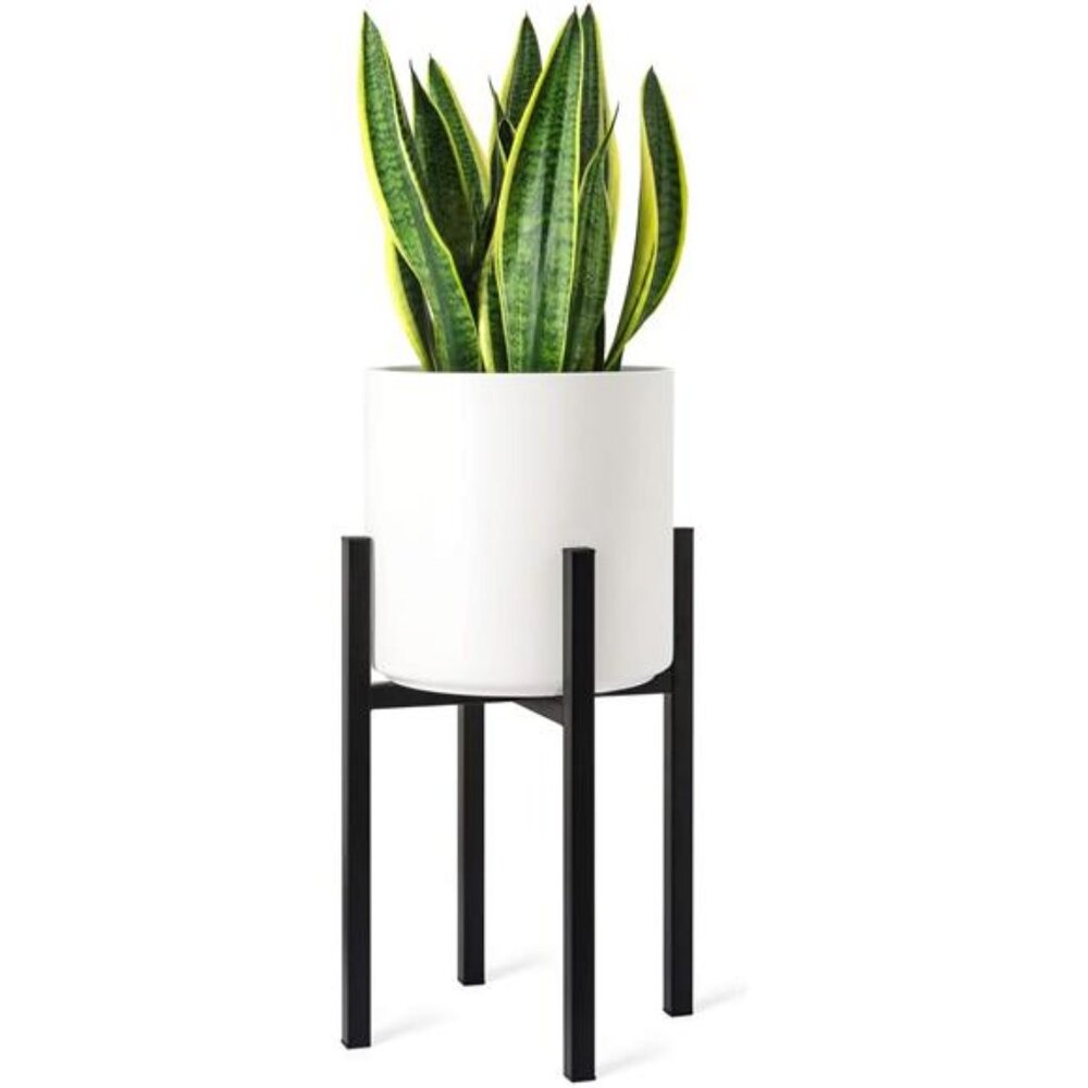 Plant Stand - EXCLUDING Plant Pot, Mid Century Modern Tall Metal Stand Indoor
